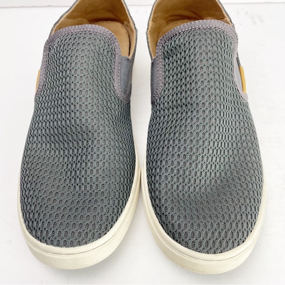 Olukai Pehuea Pavement Gray Casual Comfy Slip On Shoes Sneakers - Picture 3 of 12